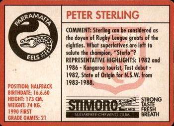 1991 Stimorol NRL #156 Peter Sterling Back